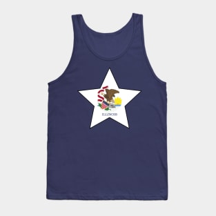 Illinois State Flag Star Tank Top